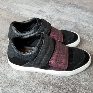 Skechers City Street Sneakers Velcro Glitter NWOT